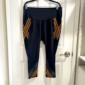 NWT Ivy Park x Adidas - Black Leggings with Brown Accents - Size 2X